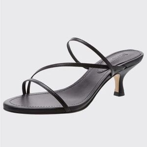 SCHUTZ Evenise Black Strappy Heels